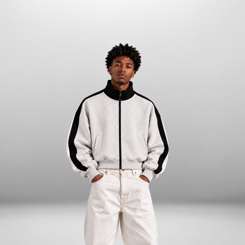 Urban Cropped Track Zip-Up