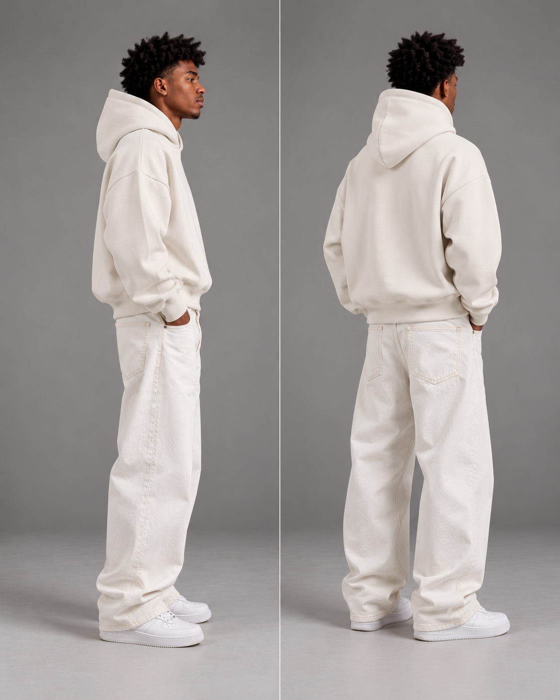 cropped oversize hoodie