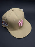 Casquette Snapback NY Beige & Rose – World Series Edition