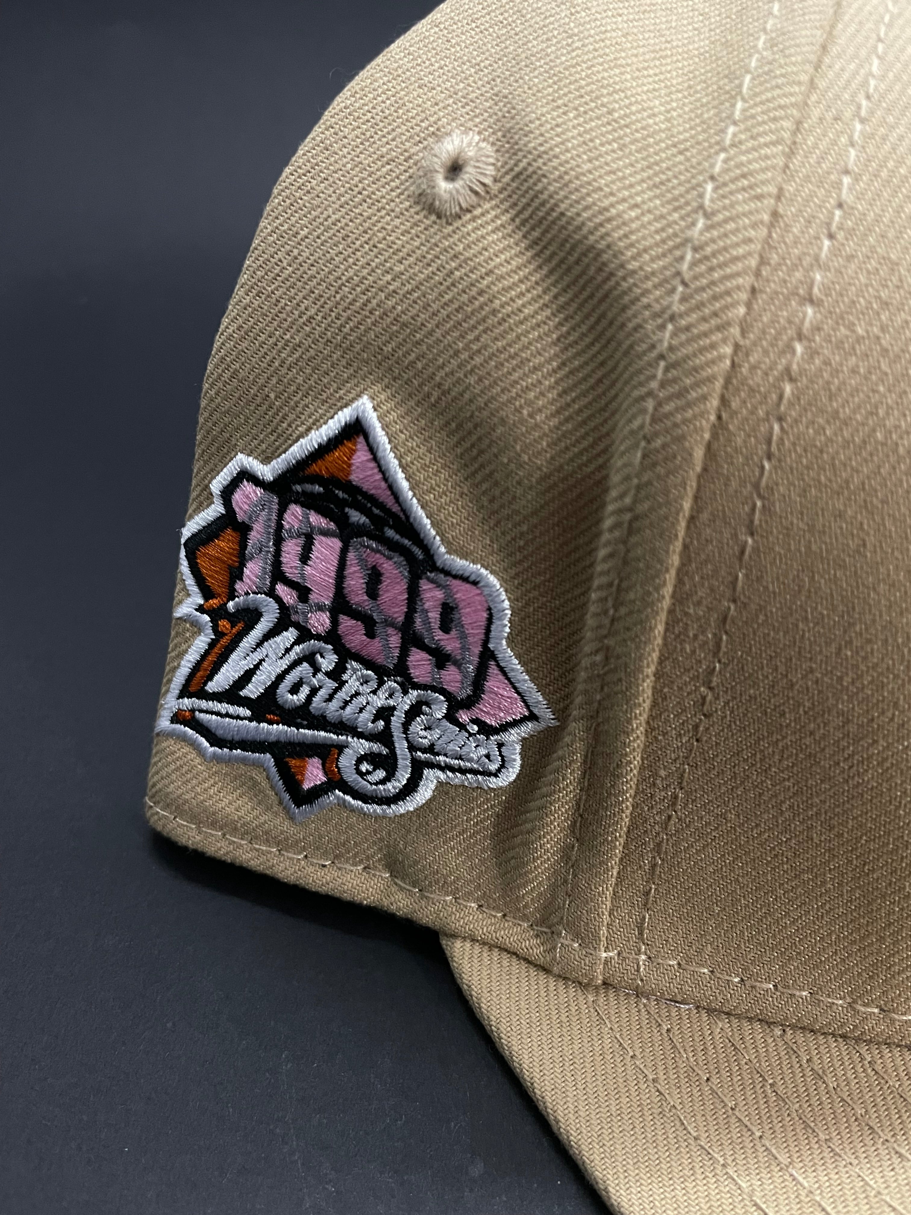 Casquette Snapback NY Beige & Rose – World Series Edition