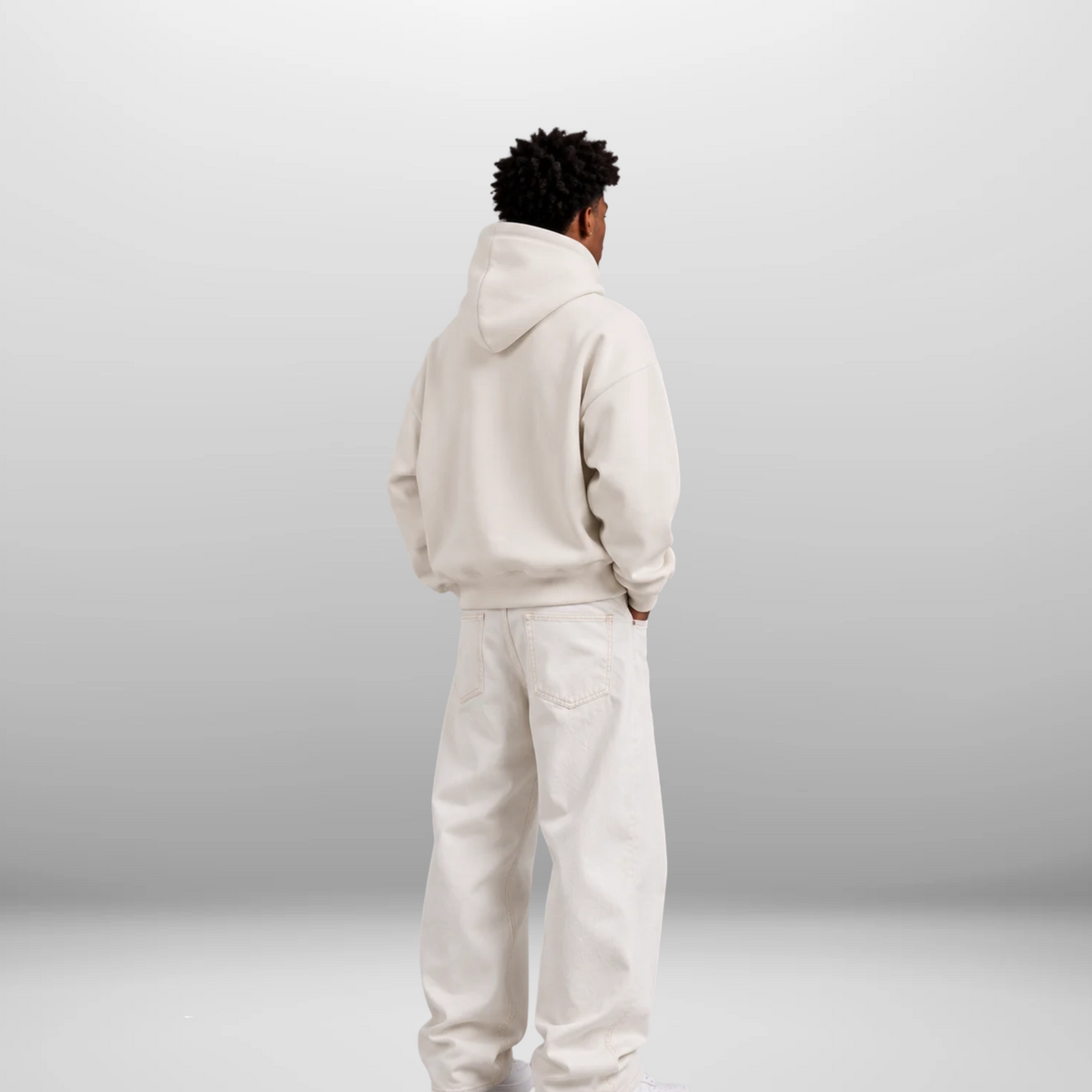cropped oversize hoodie