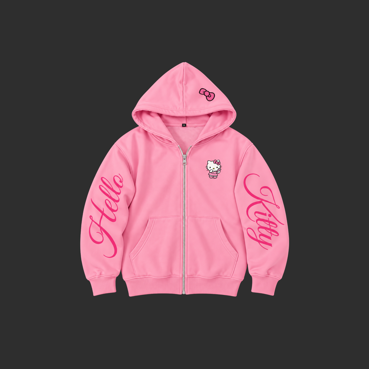 Oversize Zip-Up Hoodie Hello Kitty