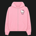 Oversize Zip-Up Hoodie Hello Kitty