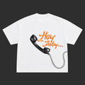 T-shirt oversize-HEY BABY