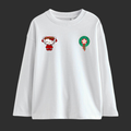 T-shirt Oversize à Manches Longues Femme-Dima Maghrib