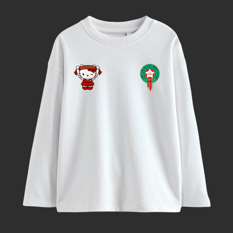 T-shirt Oversize à Manches Longues Femme-Dima Maghrib