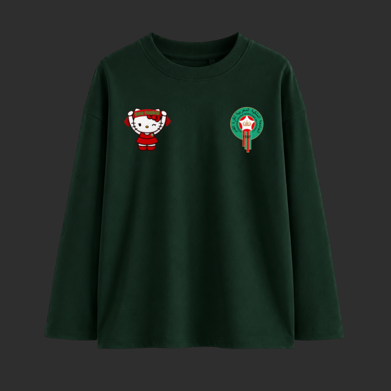 T-shirt Oversize à Manches Longues Femme-Dima Maghrib