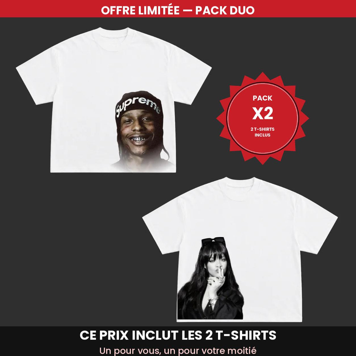 🔥 OFFRE LIMITÉE — Pack Duo pour Couple 🔥 Wassup Riri Wassup Rocky